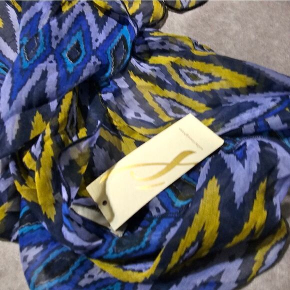 COLLECTION EIGHTEEN Tribal Boa POLYESTER Scarf 12" x 72" - Picture 4 of 4